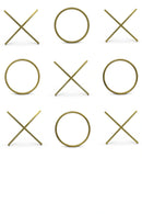 XOXO Gold Stainless Steel Wall Decor