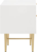 Modernist White Gloss Night Stand