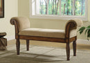 Transitional Brown Upholstered Bench - Legacy Furniture - NY