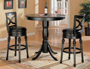 Traditional Black Swivel Bar Stool - Legacy Furniture - NY