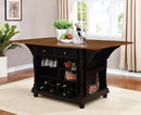 Slater Country Cherry and Black Kitchen Island - Legacy Furniture - NY