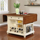 Slater Country Cherry and White Kitchen Island - Legacy Furniture - NY