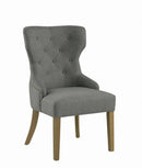 Modern Grey and Natural Tufted Dining Chair - Legacy Furniture - NY
