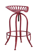 Traditional Antique Red Adjustable Bar Stool - Legacy Furniture - NY
