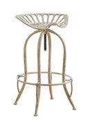 Traditional Antique White Adjustable Bar Stool - Legacy Furniture - NY