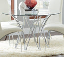 Cabianca Contemporary Chrome Dining Table - Legacy Furniture - NY