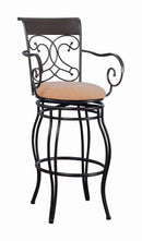 Transitional Dark Brown Metal Bar Stool - Legacy Furniture - NY