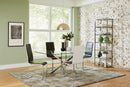 Broderick Contemporary Chrome and Black Dining Chair - Legacy Furniture - NY