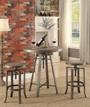 Industrial Walnut Adjustable Bar Stool - Legacy Furniture - NY