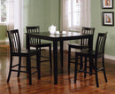 Transitional Black Five-Piece Dining Set - Legacy Furniture - NY