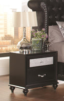 Barzini Two-Drawer Nightstand With Metallic Drawer Front - Legacy Furniture - NY