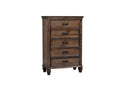 Franco Burnished Oak Five-Drawer Chest - Legacy Furniture - NY