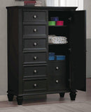 Sandy Beach Black Door Dresser With Concealed Storage - Legacy Furniture - NY