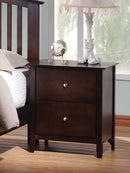 Tia Cappuccino Two-Drawer Nightstand - Legacy Furniture - NY