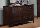 Tia Cappuccino Six-Drawer Dresser - Legacy Furniture - NY