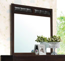 Carlton Black Upholstered Dresser Mirror - Legacy Furniture - NY