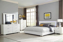 Felicity Contemporary Glossy White Lighted Queen Bed - Legacy Furniture - NY