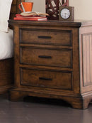 Elk Grove Rustic Three-Drawer Nightstand - Legacy Furniture - NY