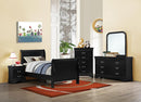Louis Philippe Traditional Black Sleigh Twin Bed - Legacy Furniture - NY
