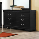 Louis Philippe Black Six-Drawer Dresser - Legacy Furniture - NY