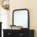 Louis Philippe Black Square Dresser Mirror With Rounded Edges - Legacy Furniture - NY