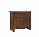 Sutter Creek Vintage Bourbon One-Drawer Nightstand With Two Doors - Legacy Furniture - NY