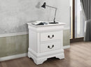 Louis Philippe White Two-Drawer Nightstand - Legacy Furniture - NY