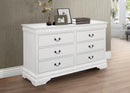 Louis Philippe White Six-Drawer Dresser - Legacy Furniture - NY