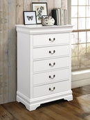 Louis Philippe White Five-Drawer Chest - Legacy Furniture - NY