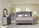 Deanna Bedroom Traditional Metallic Eastern King Bed - Legacy Furniture - NY