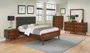 Robyn Mid-Century Modern Dark Walnut California King Bed - Legacy Furniture - NY