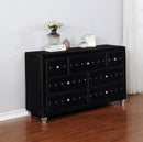 Deanna Contemporary Black and Metallic Dresser - Legacy Furniture - NY