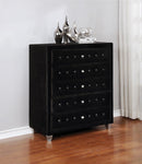 Deanna Contemporary Black and Metallic Chest - Legacy Furniture - NY