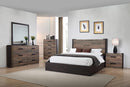 Weathered Oak and Rustic Coffee Five-Piece Queen Bedroom Set - Legacy Furniture - NY