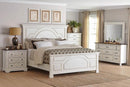 Traditional Vintage White Eastern King Bed - Legacy Furniture - NY