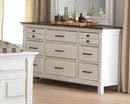 Traditional Rustic Latte and Vintage White Dresser - Legacy Furniture - NY