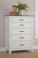 Traditional Rustic Latte and Vintage White Chest - Legacy Furniture - NY