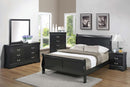 Louis Philippe Traditional Black Four-Piece Queen Bedroom Set - Legacy Furniture - NY
