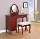 Transitional Brown Red Vanity Set - Legacy Furniture - NY