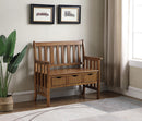 Traditional Warm Brown Bench - Legacy Furniture - NY