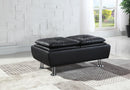 Dilleston Contemporary Black Ottoman - Legacy Furniture - NY
