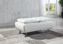 Dilleston Contemporary White Ottoman - Legacy Furniture - NY