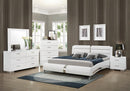 Felicity Contemporary White Upholstered Eastern King Bed - Legacy Furniture - NY