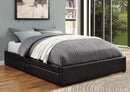 Hunter Transitional Black Upholstered Queen Storage Bed - Legacy Furniture - NY