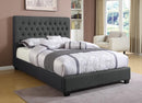 Chloe Transitional Charcoal Upholstered California King Bed - Legacy Furniture - NY