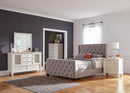 Palma Light Grey Upholstered King Bed - Legacy Furniture - NY