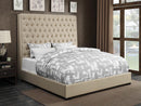 Camille Cream Upholstered California King Bed - Legacy Furniture - NY