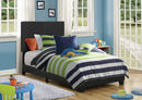 Dorian Black Faux Leather Upholstered Twin Bed - Legacy Furniture - NY
