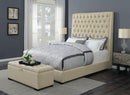 Camille Transitional Cream and Cappuccino Storage Bench - Legacy Furniture - NY