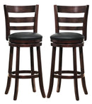Homelegance Edmond Swivel Counter Height Chair in Dark Cherry (set of 2) 1144E-24S image